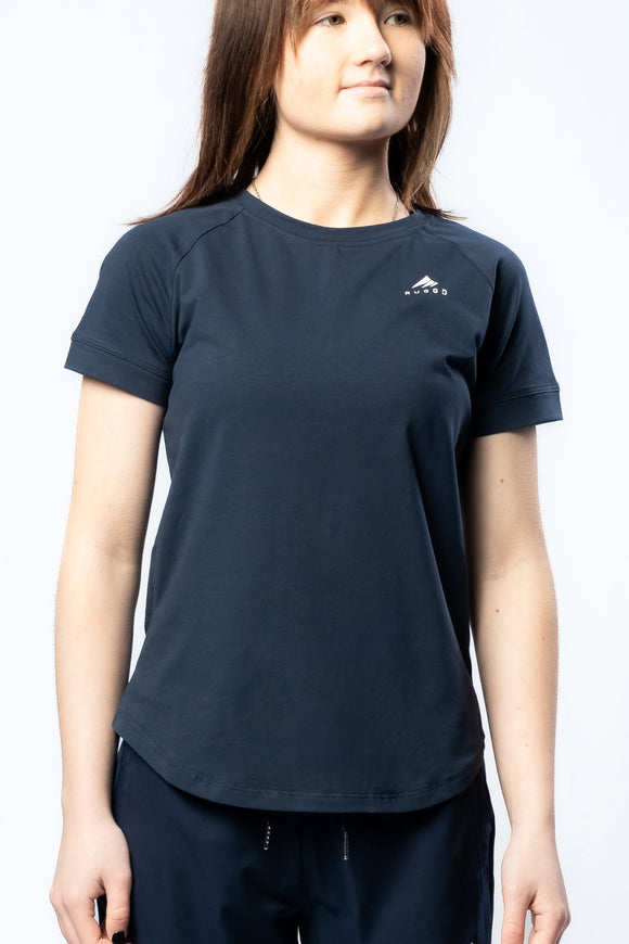 Classic Essential Tee - Navy for versatile styling, ideal for casual and active wear. Ruggd.
