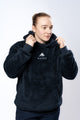 Soft Navy Decompress Hoodie for women, ideal for comfort and relaxation. Ruggd