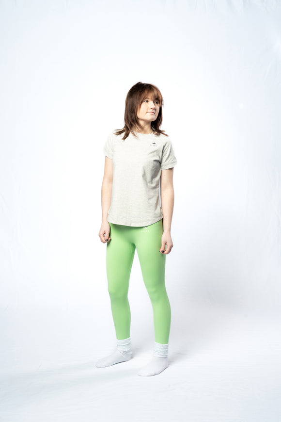 Essential Tee - Lite Grey for women, perfect for everyday wear, workouts, and layering. Ruggd