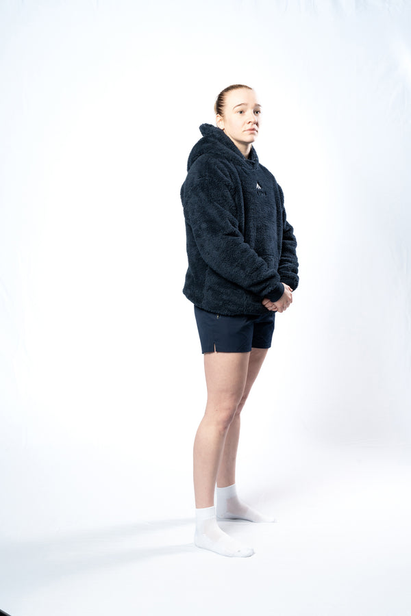 Comfortable Decompress Hoodie - Navy Soft for women, made from plush, durable fabric. Ruggd