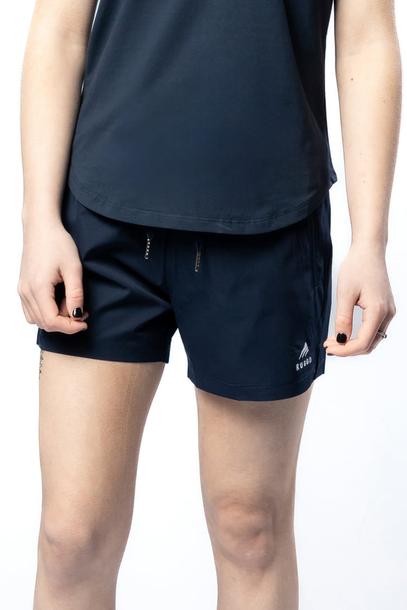 Sleek perForm Shorts - Navy for women, perfect for gym sessions and outdoor activities. Ruggd