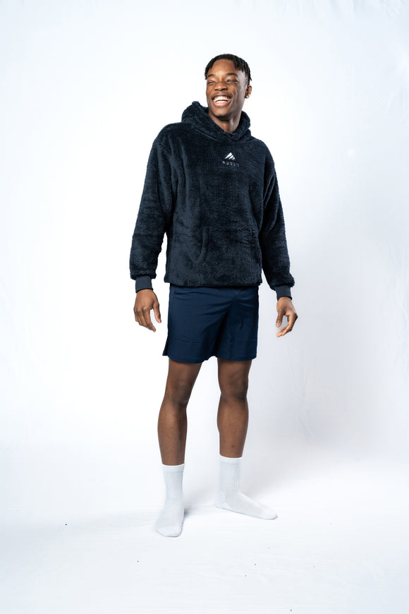 Cozy Decompress Hoodie - Navy Men's, versatile for athleisure and relaxation. Ruggd