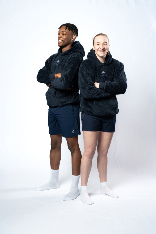 High-quality Navy Soft Decompress Hoodie, perfect for lounging and casual outings. Ruggd