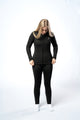 Ladies' Gym Pro Bundle: Black Hoodie & Leggings, perfect for gym and casual wear. Ruggd